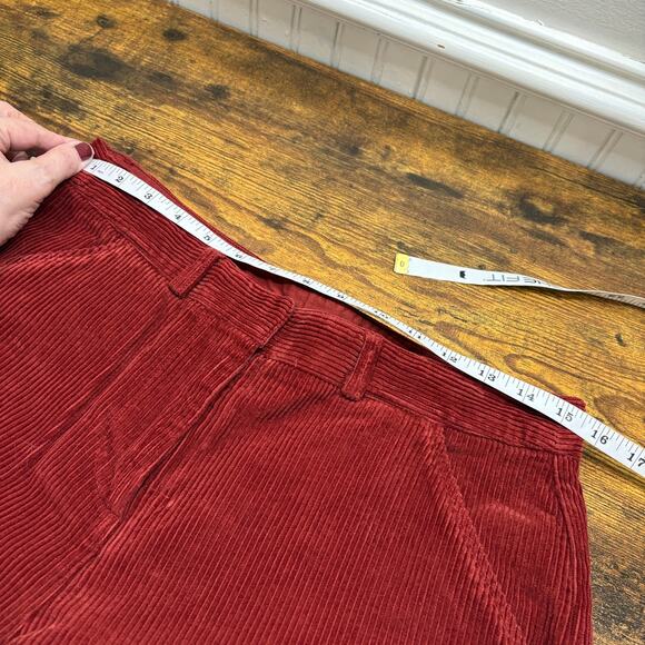 Poetry Size 6 Pants NEW Cotton Cord Wide Leg Trousers Soft Garnet Corduroy Fall - Picture 6 of 13